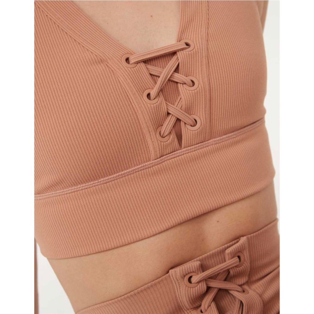 Nude Ribbed Bra - Picture 3 of 3